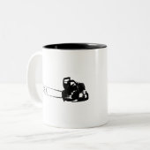 Arborist chainsaw tree surgeon Gift Present ツートーンマグカップ (正面左)