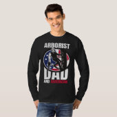 Arborist Dad And American Father s Day  USA Tシャツ (正面フル)