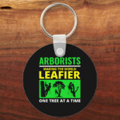 Arborist Dad Tree Lovers Arboriculture Tree Surgeo キーホルダー (正面)
