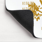 Arborist Hourly Rate Funny Tree Climbing Logger Gi マウスパッド (コーナー)