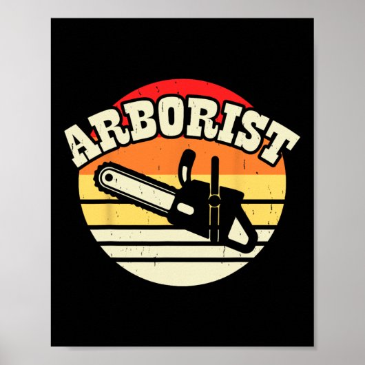 Arborist Lumberjack Tree Climber Cutter Trimmer Tr ポスター (正面)