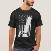 Arborist Men 4th Of July Tree Climber Dad Chainsaw Tシャツ (正面)