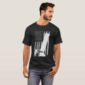 Arborist Men 4th Of July Tree Climber Dad Chainsaw Tシャツ (正面フル)