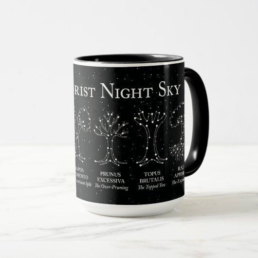 Arborist Night Sky Black 15 oz. Mug マグカップ (正面右)