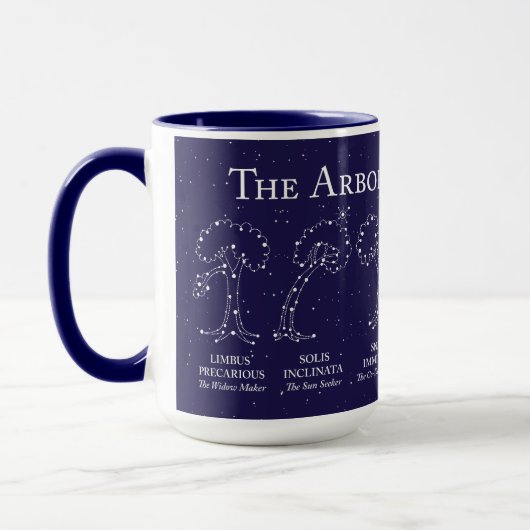 Arborist Night Sky Blue 15 oz. Mug マグカップ (左)