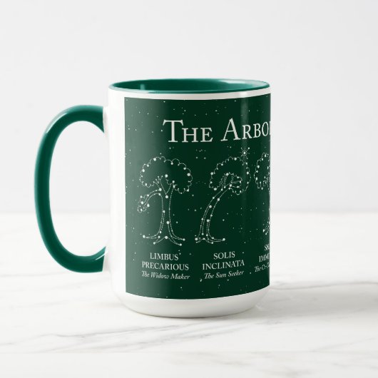 Arborist Night Sky Green 15 oz. Mug マグカップ (左)