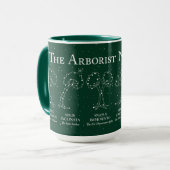 Arborist Night Sky Green 15 oz. Mug マグカップ (正面左)