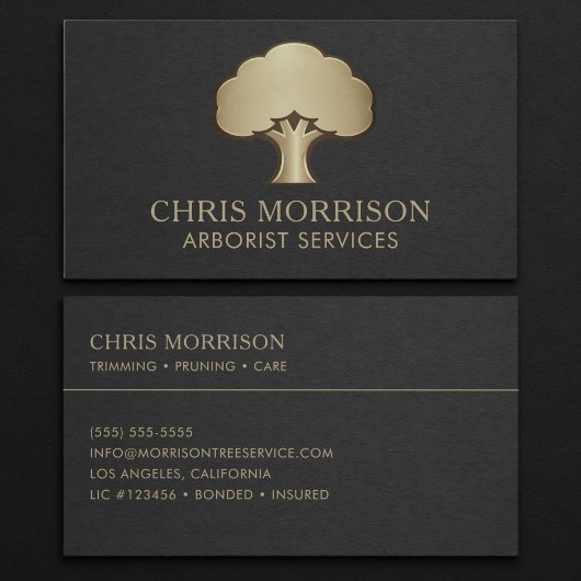 Arborist Services Business Card 名刺