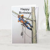 Arborist tree surgeon christmas card シーズンカード (正面)
