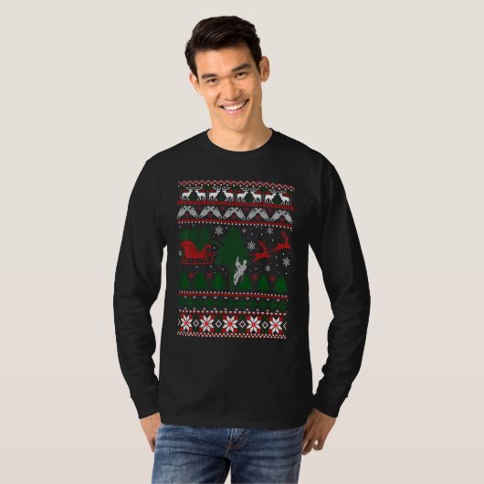 Arborist Ugly Christmas Sweater Tシャツ (正面フル)