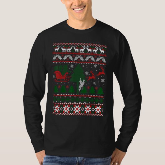 Arborist Ugly Christmas Sweater Tシャツ (正面)