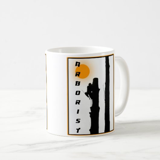 Arborsous Mag:ライジングサンシルエットクライマー コーヒーマグカップ (正面右)