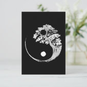 Arbre Bonsaï Yin Yang Zen bouddhiste japonais エンクロージャーカード (スタンド正面)
