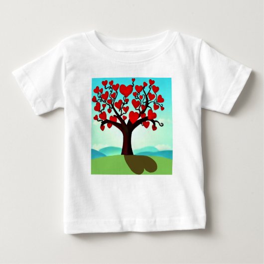  Arbre d’amour - Valentine’s day ベビーTシャツ (正面)