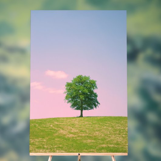 arbre dans une prairie アクリルサイン (ニュートラル)