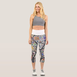 🌳 Arbre de la Vie en Abstrait 🎨 カプリレギンス