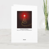 Arbre de Noell Abstraitの弁柄の献立表 シーズンカード (裏面)