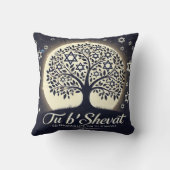 Arbre de Vie de Tu B'Shevat - Un Symbole Éternel クッション (裏面)