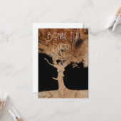 Arbre en bois - Bonne fête papa ! カード (正面/裏面インサイチュ)