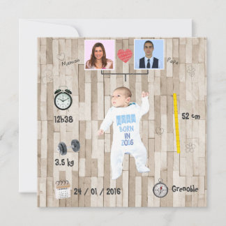 Arbre généalogique ⎮ Faire-part de naissance 案内状