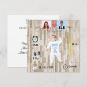 Arbre généalogique ⎮ Faire-part de naissance 案内状 (正面/裏面)