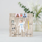 Arbre généalogique ⎮ Faire-part de naissance 案内状 (スタンド正面)