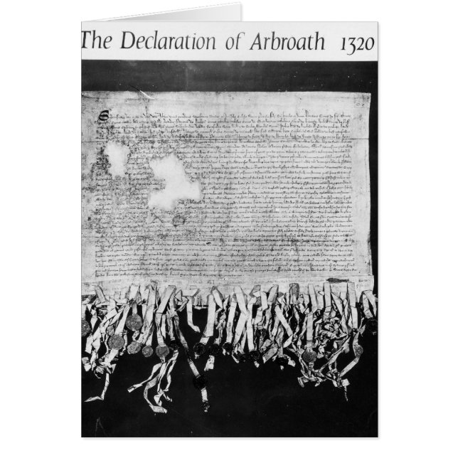 Arbroathの宣言、1320年4月6日 (正面)