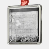 Arbroathの宣言、1320年4月6日 メタルオーナメント (左)