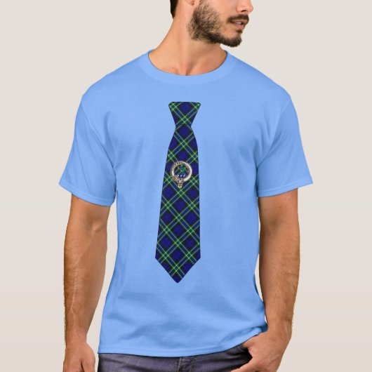 Arbuthnot Scottish Badge & Tartan Necktie Tシャツ (正面)