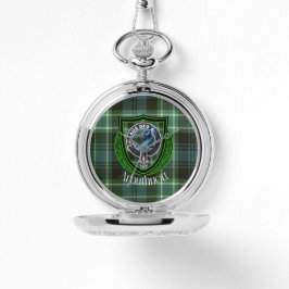 Arbuthnott Scottish Clan Tartan and Crest 腕時計