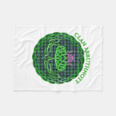 Arbuthnott Scottish Tartan Celtic Thistle フリースブランケット (正面(横))