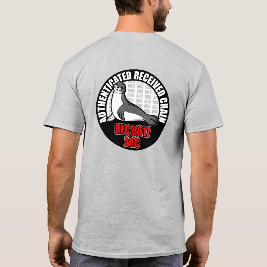 ARCロゴ2019、大きい画像、色 Tシャツ (裏面)