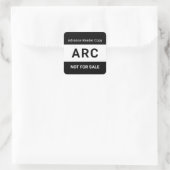 ARC 販売禁止 限定読者用コピー 本 著者 スクエアシール (バッグ)