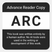 ARC 販売禁止 限定読者用コピー 本 著者 スクエアシール (正面)