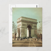 Arc de Trionphe (Paris-France) ポストカード (正面/裏面)