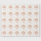 Arc en ciel Boheme - 1 an Anniversaire Fille ラッピングペーパー (フラット)