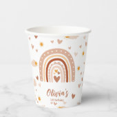 Arc en ciel Boheme - 1 an Anniversaire Fille 紙コップ (正面)