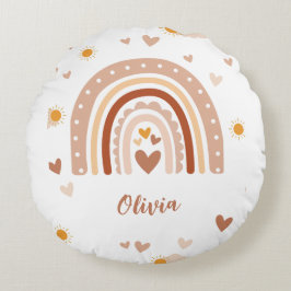 Arc en ciel Bohème personnalisé ラウンドクッション
