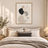 Arc Harmony | Minimal Abstract Plaster Art Print ポスター