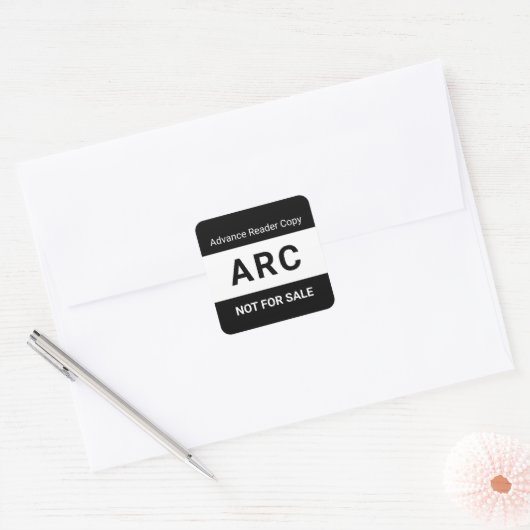 ARC Not for Sale Advance Reader Copy Book Author スクエアシール (封筒)