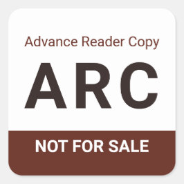 ARC Not for Sale Advance Reader Copy Book Author スクエアシール