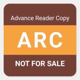 ARC Not for Sale Advance Reader Copy Book Author スクエアシール