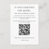 ARC Thank you Insert Card Author Review Request QR エンクロージャーカード (裏面)