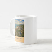 Arcachon, France – Vintage Travel Mug コーヒーマグカップ (正面左)