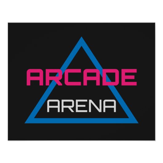 Arcade Arena Gaming Logo ポスター (正面)