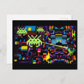 Arcade Death Machine on Patrol - Ken Gage Art ポストカード (正面/裏面)