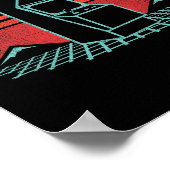 Arcade Game Machine Cabinet Nostalgia Retro 80s Ga ポスター (角)