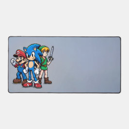 Arcade Heroes Desk Mat - Retro Pixel Art デスクマット