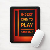 Arcade “Insert Coin to Play” Custom Mouse Pad マウスパッド (マウス)