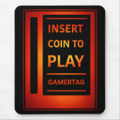 Arcade “Insert Coin to Play” Custom Mouse Pad マウスパッド (正面)